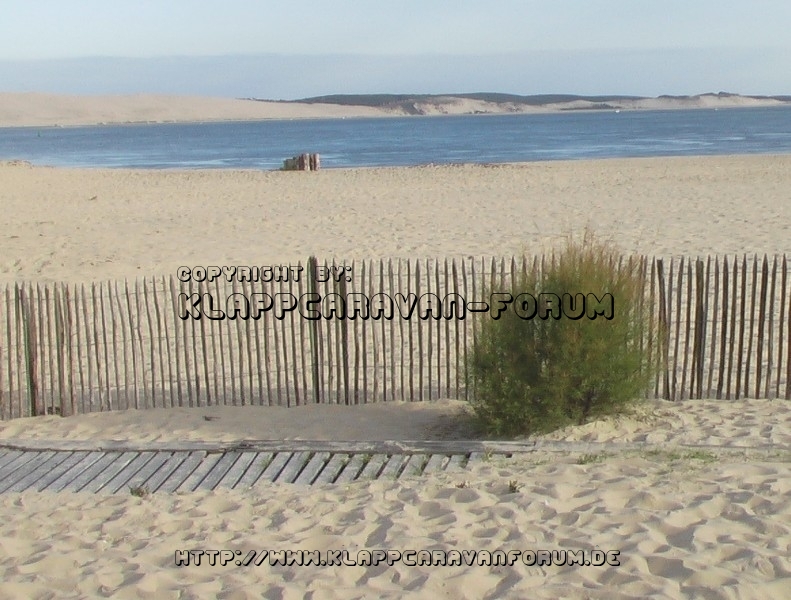 Blick auf die Südspitze der Düne von Pyla (frz. Atlantikküste)