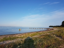 Broager Strand mit Badebrücke