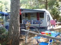 Camping Casa di Caccia - Toscana 2007 - Unser Stellplatz