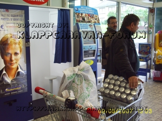 Mopedtour Frankreich - Einkauf