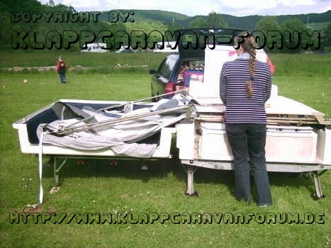 CT9 - der Deckel ist gleichzeitig die linke Schlaffläche