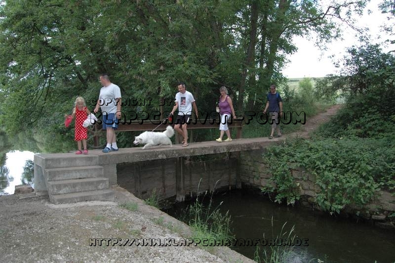 Nahe am Sommer 2011 - Monzingen - Bad in der Nahe - Über das Wehr