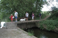 Nahe am Sommer 2011 - Monzingen - Bad in der Nahe - Über das Wehr