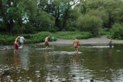 Nahe am Sommer 2011 - Monzingen - Bad in der Nahe - Suche nach einer tiefen Stelle - 1