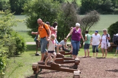 Nahe am Sommer 2011 - Monzingen - Barfußpfad Bad Sobernheim - Gleichgewichtsübungen - 2