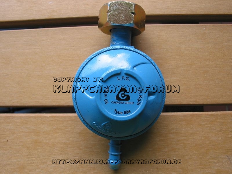 Druckregler blau